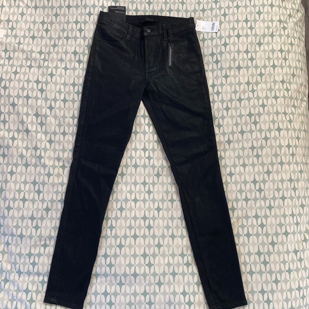 J Brand Black Jeans Mid Rise Super Skinny